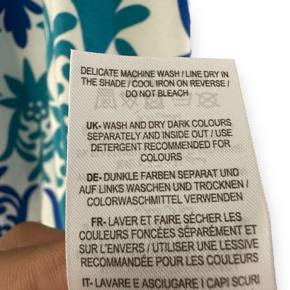 Boden Tropical Stamp Tori Jersey Stretch Printed Mini Dress Size 16/18 Long - Picture 10 of 10